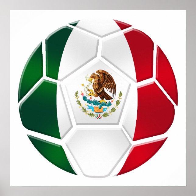Vm Brasilien 2014 Mexikos nationella lag futbol Poster (Framsidan)