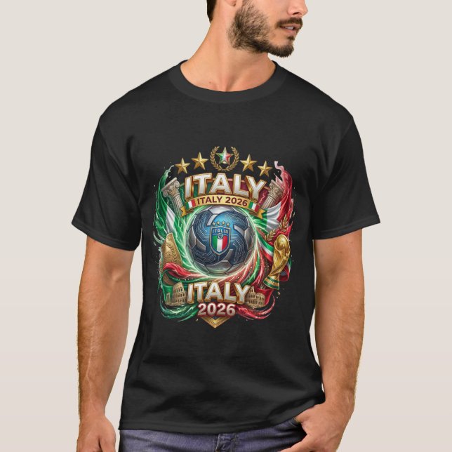 VM i fotboll 2026 - Italien T Shirt (Framsida)