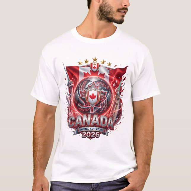VM i fotboll 2026 - Kanada T Shirt (Framsida)