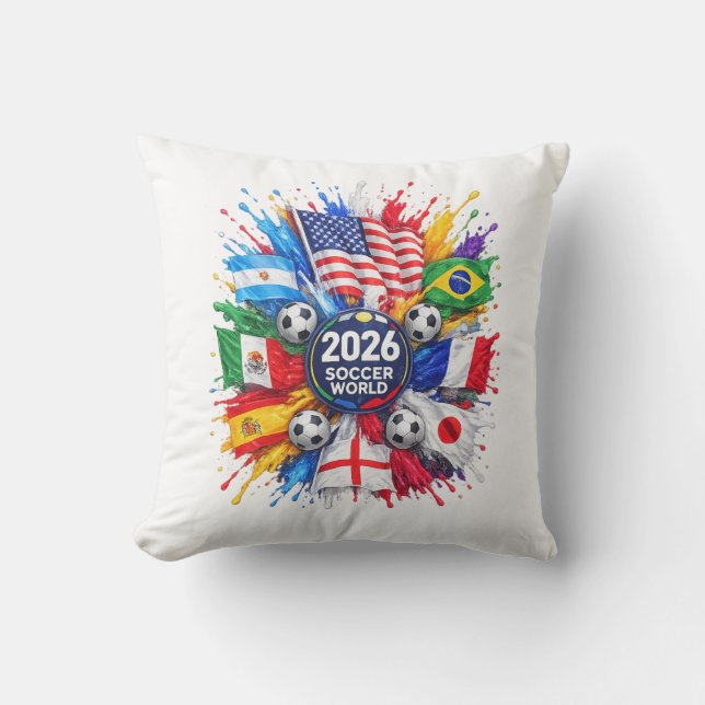 VM i fotboll 2026 Kudde (Framsida)