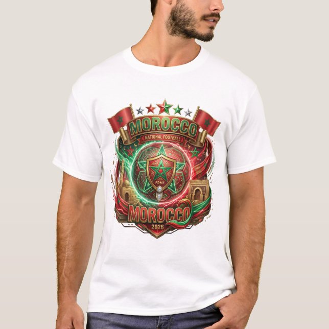 VM i fotboll 2026 - Marocko T Shirt (Framsida)