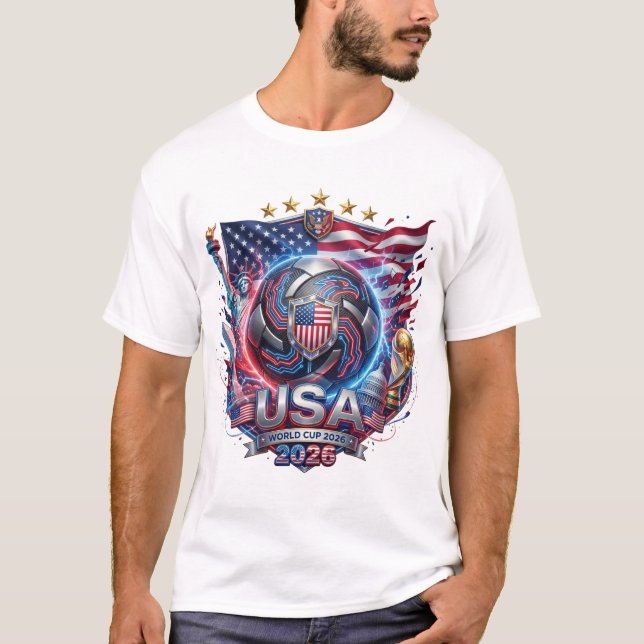 VM i fotboll 2026 - USA T Shirt (Framsida)