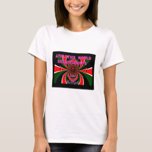 VM i friidrott i Kenya: Swirling Flagga T-shirt