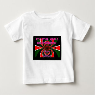 VM i friidrott i Kenya: Swirling Flagga Tee Shirt