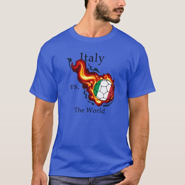 vm - Italien kontra världen Tee (Framsida)