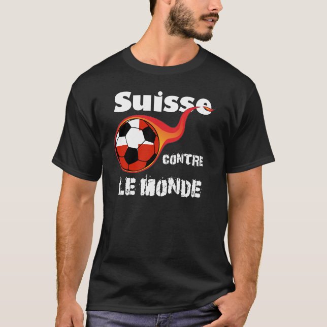 vm - Schweiz mot världen T-shirt (Framsida)