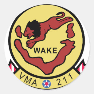 VMA-211 Wake Island Avengers Runt Klistermärke