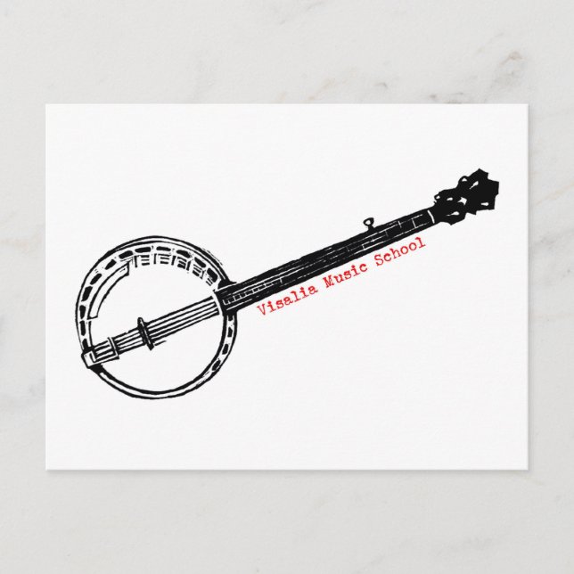 VMS Banjo Postcard Vykort (Framsida)