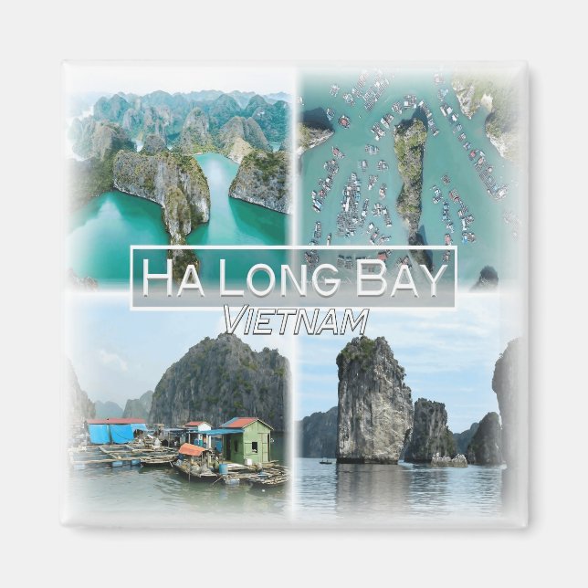 VN0014 Asia, Vietnam, Ha Long Bay, Fridge Magnet (Framsidan)