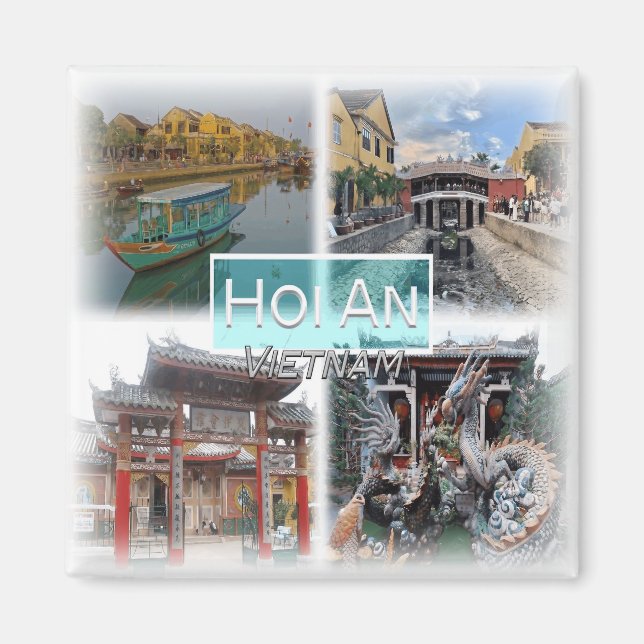VN0017 Asia, Vietnam, Hoi An, Fridge Magnet (Framsidan)