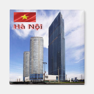 VN - Vietnam - Hanoi - Landmark Torn Magnet