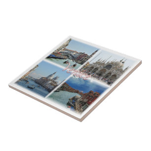 VNT023 VENICE mosaic, Veneto, Italien Kakelplatta