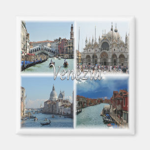 VNT024 VENICE, Mosaic, Venetien, Italien, Fridge Magnet