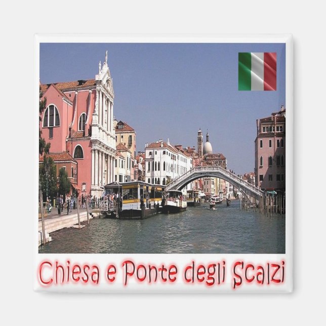 VNT038 VENICE, Panorama, Venetien, Italien, Fridge Magnet (Framsidan)