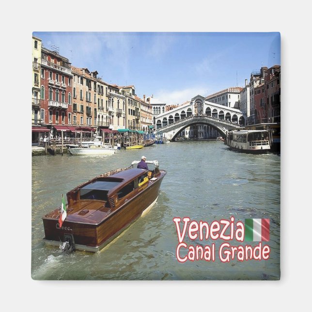 VNT040 VENICE, Panorama, Venetien, Italien, Fridge Magnet (Framsidan)