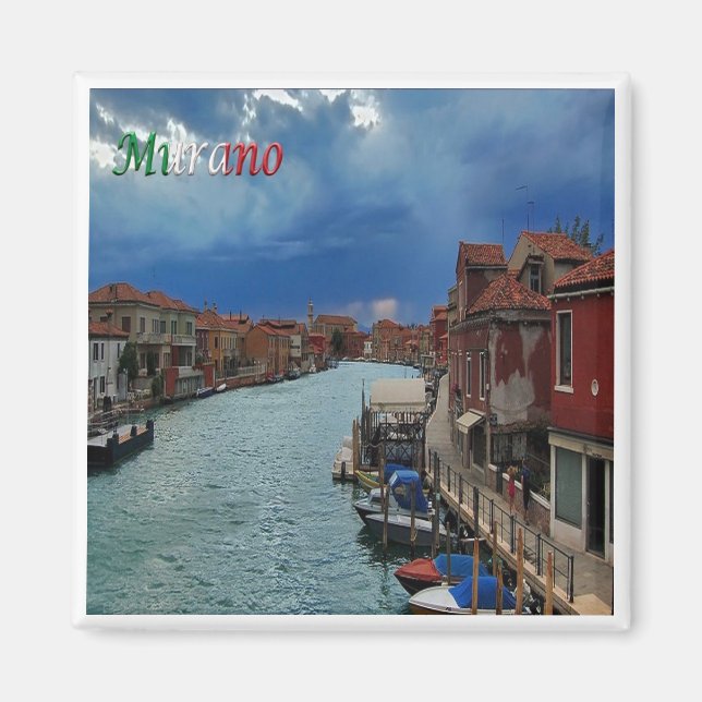 VNT055 VENICE, MURANO, Venetien, Italien, Fridge M Magnet (Framsidan)