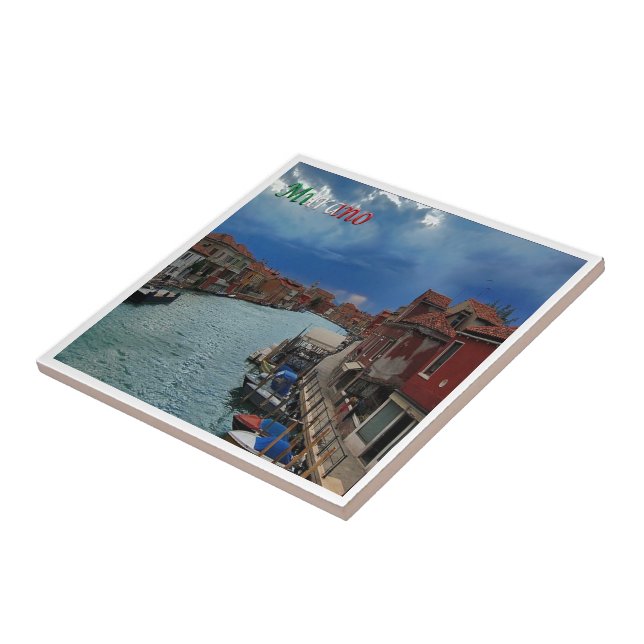 VNT055 VENICE, MURANO, Venetien, Italien Kakelplatta (Sidan)