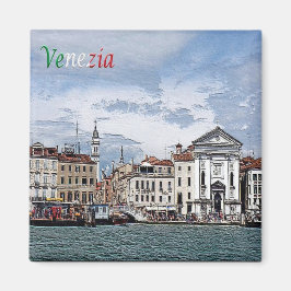 VNT058 VENICE, Pietà och Bell Torn, Fridge Magnet