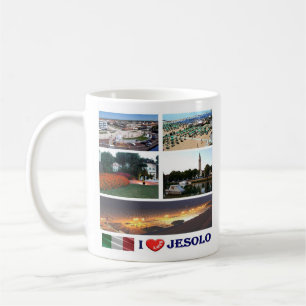 VNT113 JESOLO I Kärlek, Mosaic, Italien, Kaffe Mug Kaffemugg