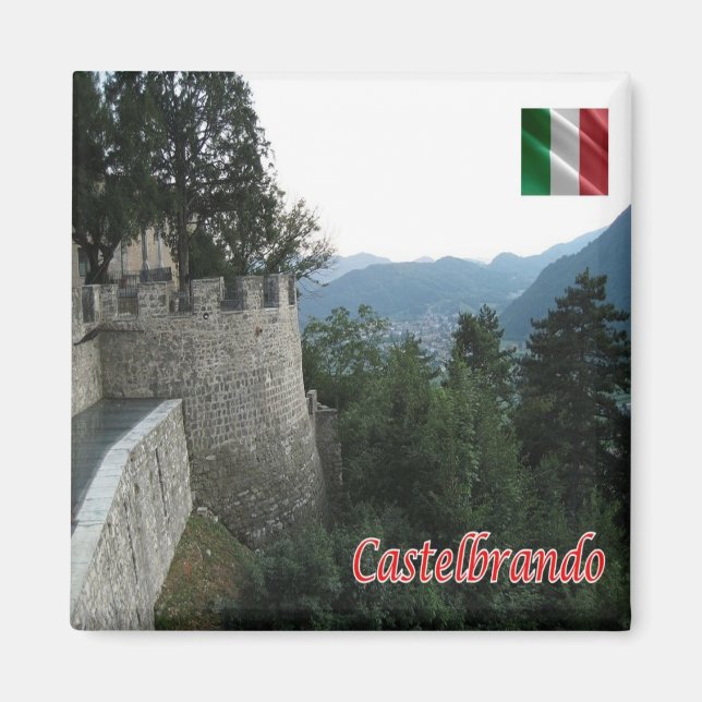 VNT117 CASTELBRANDO, Venetien, Italien, Fridge Magnet (Framsidan)