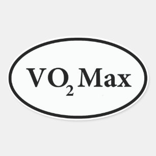 vo2 max ovalt klistermärke