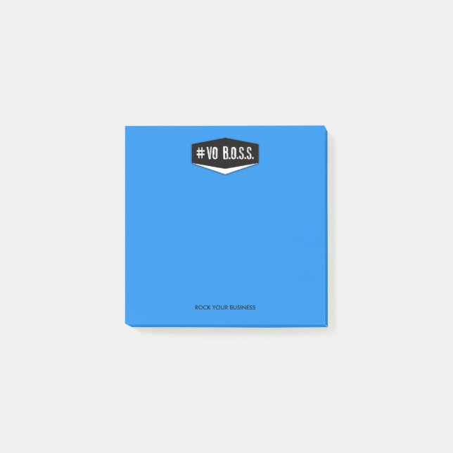 Vo-CHEFblått 3 x 3 noterar Post-it Block (Framsida)