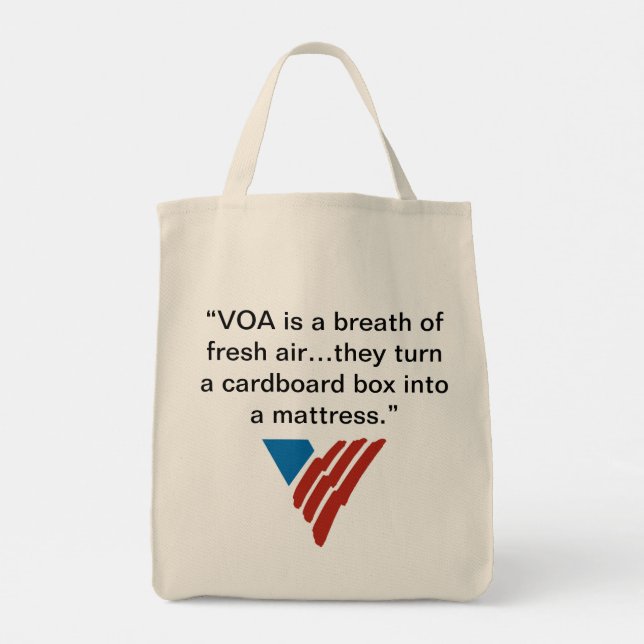 VOA Tote Bag Tygkasse (Baksida)