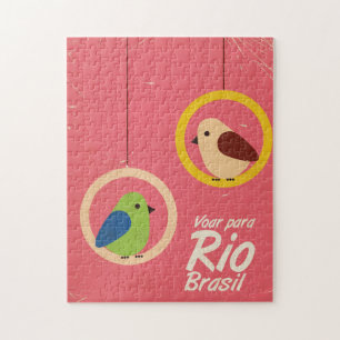 Voar para Rio, Brasil-reseaffisch. Pussel