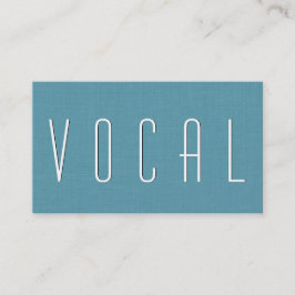 VOCAL COACH Simple Stil V52 Visitkort