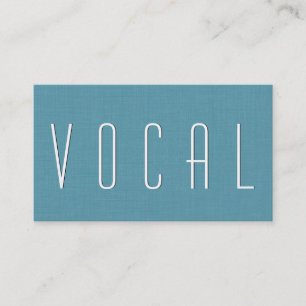 VOCAL COACH Simple Stil V52 Visitkort