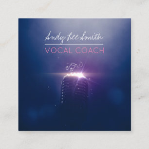 Vocal Coach Singer Fyrkantigt Visitkort
