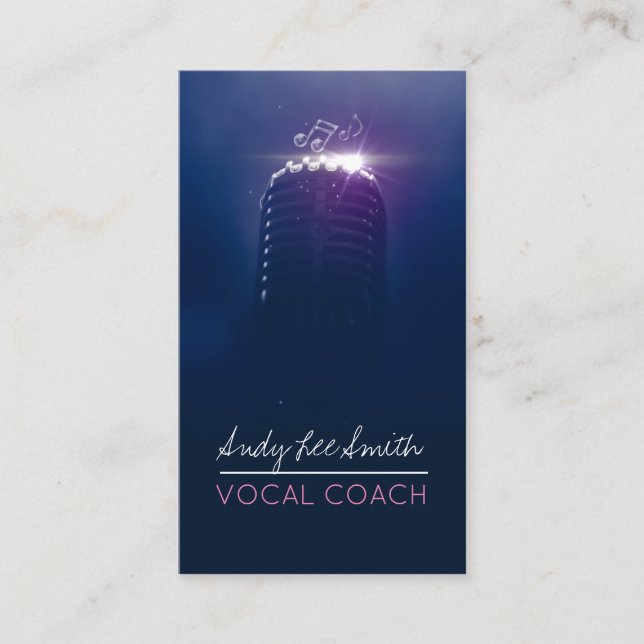 Vocal Coach Singer Visitkort (Framsida)