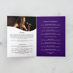 Vocal musical, lila-mikrofon, i skäl program