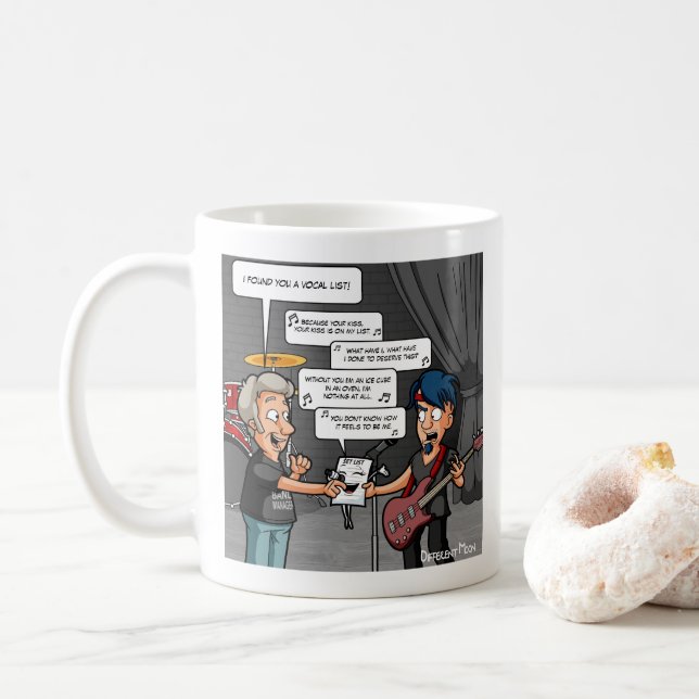 Vocalist Music Humor Funny Pun Coffee Mugg (Med munk)