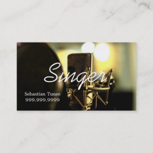 Vocalist, sångare, artist visitkort