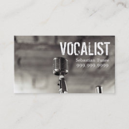 Vocalist, sångare, artister, musik, Lessons Mic Visitkort