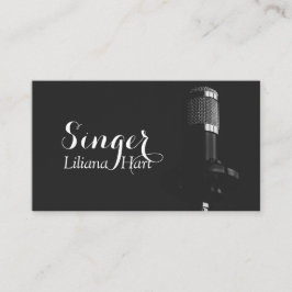 Vocalist, Singer, Music Affärskort Visitkort