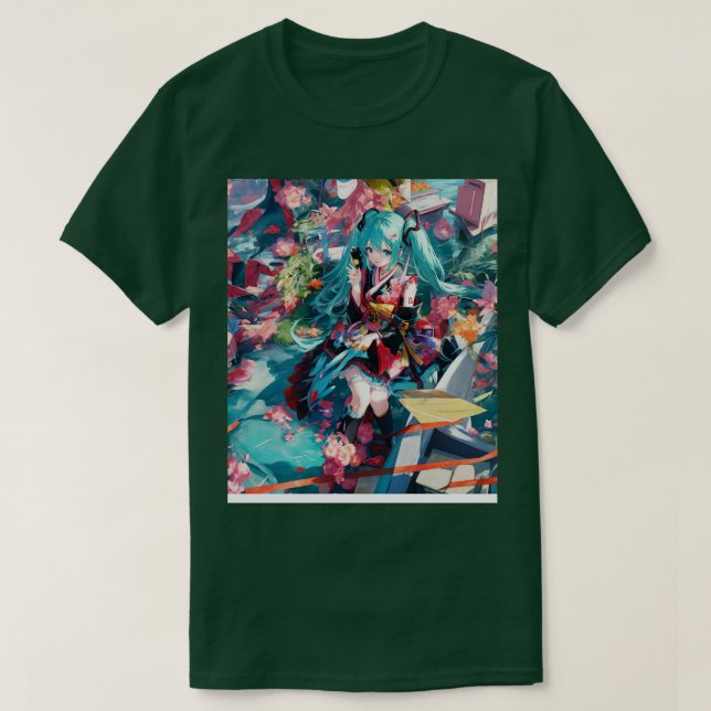 vocaloid Miku T Shirt (Design framsida)