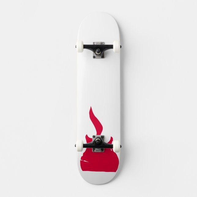 VODEKO® Flame Deck Mini Skateboard Bräda 18,7 Cm (Framsida)
