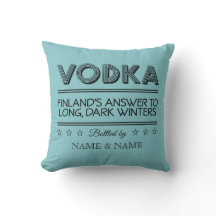 VODKA anpassningsbar färg dekorativ kudde