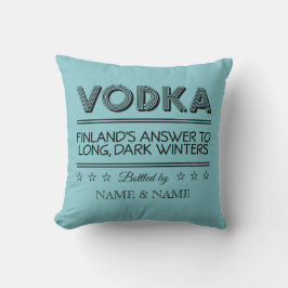 VODKA anpassningsbar färg dekorativ kudde