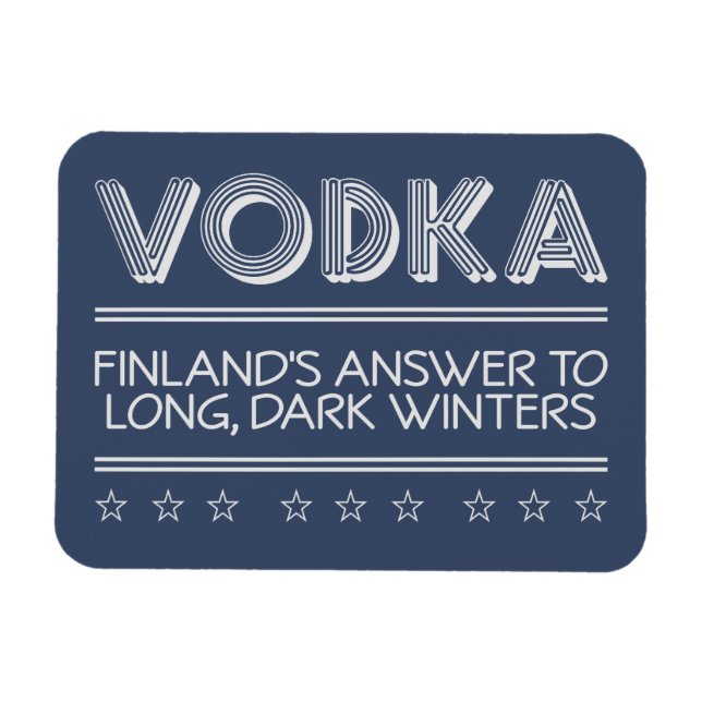 VODKA anpassningsbar färg magnet (Horisontell)