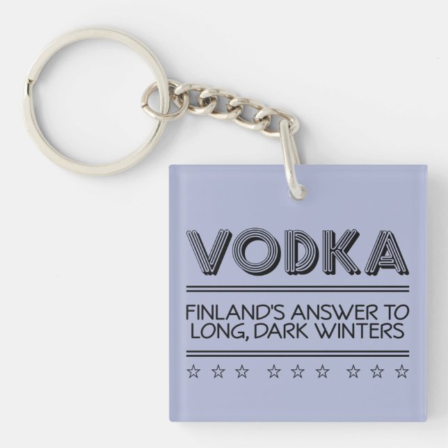 VODKA anpassningsbar färg nyckelring (Framsidan)