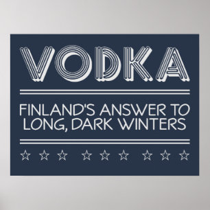 VODKA anpassningsbar färg poster