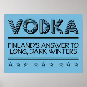 VODKA anpassningsbar färg poster