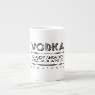 VODKA anpassningsbar mugg Benporslin Mugg