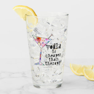 Vodka är mer billig än terapi#Drink#Highball Glaskopp