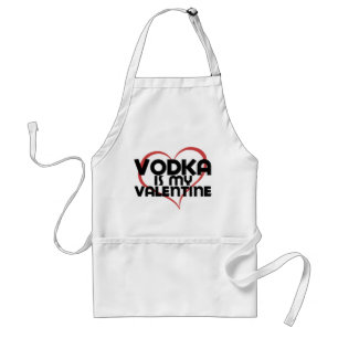 Vodka är min Valentine Förkläde