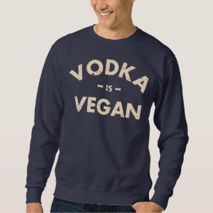 Vodka är tröjan för veganen #2 lång ärmad tröja