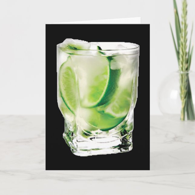 Vodka Lime Card Kort (Framsida)
